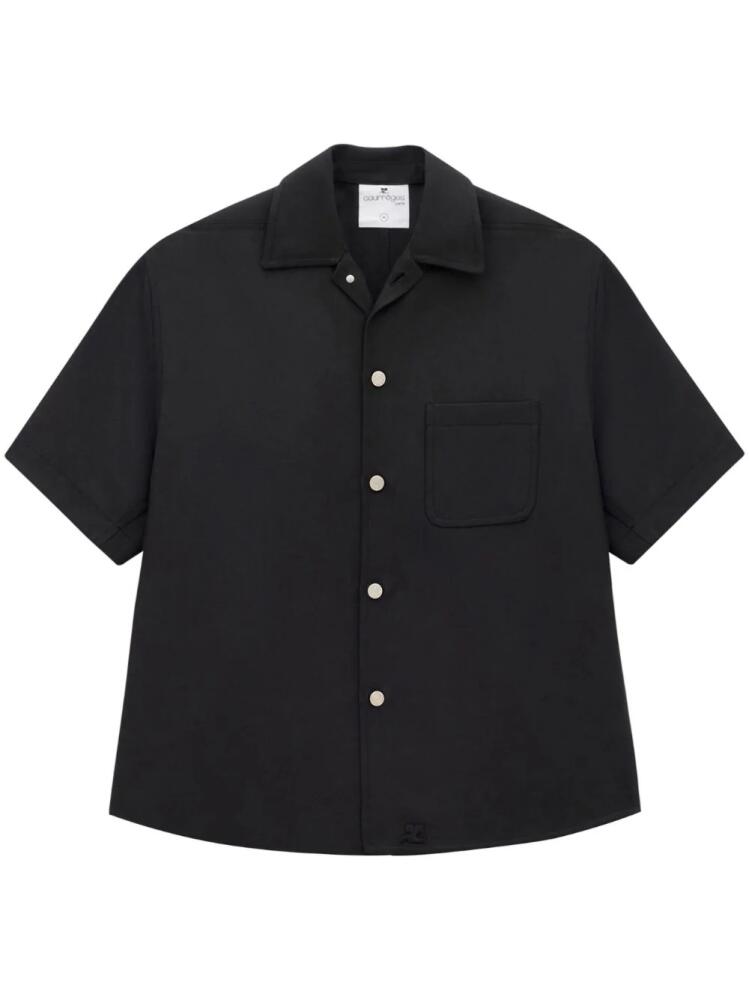 Courrèges Skater Retro Twill Shirt - Black Cover