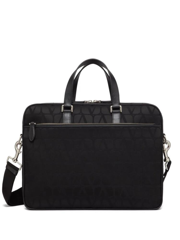 Valentino Garavani Toile Iconographe briefcase - Black Cover