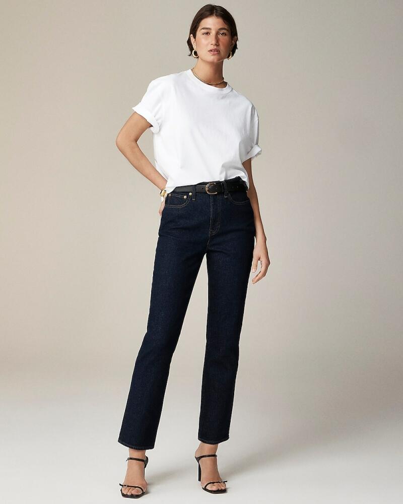 J.Crew Petite classic straight jean in Rinse wash Cover