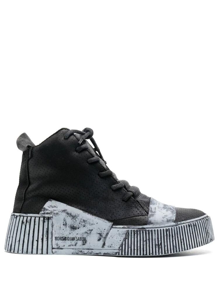 Boris Bidjan Saberi Bamba platform high-top sneakers - Black Cover