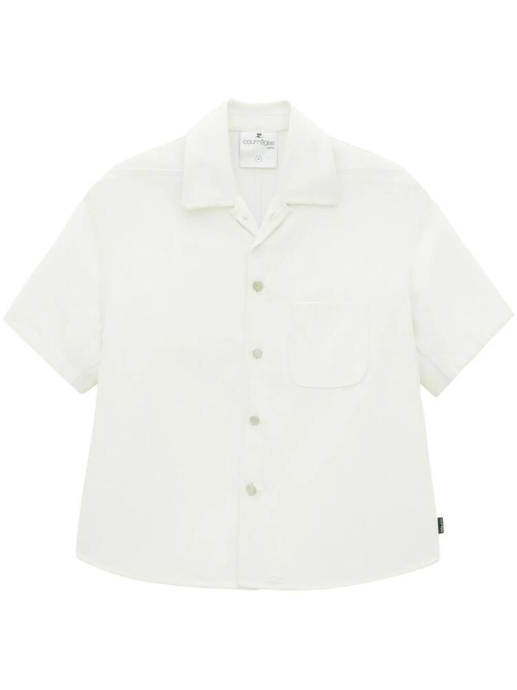 Courrèges Skater Retro Twill Shirt - White Cover