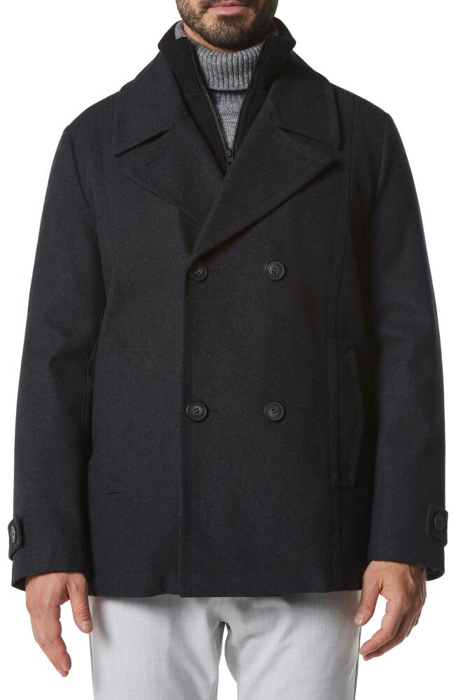 Marc New York Danton Water Resistant Peacoat in Charcoal Cover