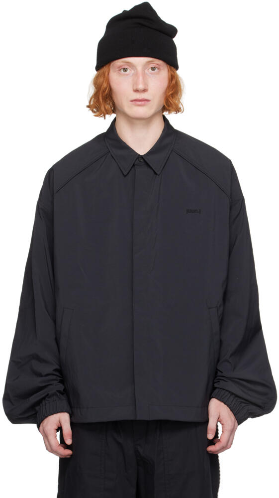 Juun.J Black Puckering Shirt Cover