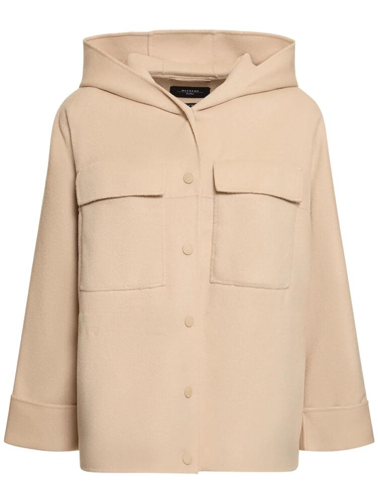 WEEKEND MAX MARA Rango Hooded Short Wool Parka Cover