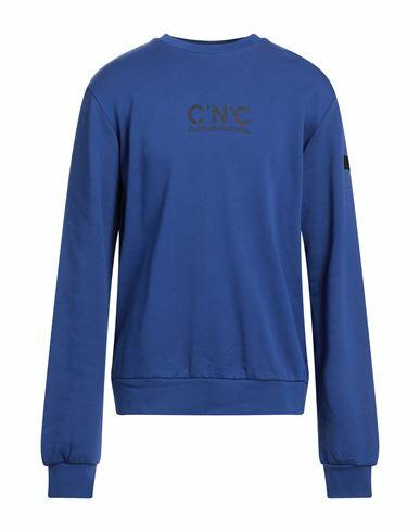 C'n'c' Costume National Man Sweatshirt Blue Cotton Cover