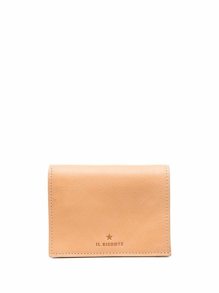 Il Bisonte flap slit-pocket small wallet - Neutrals Cover