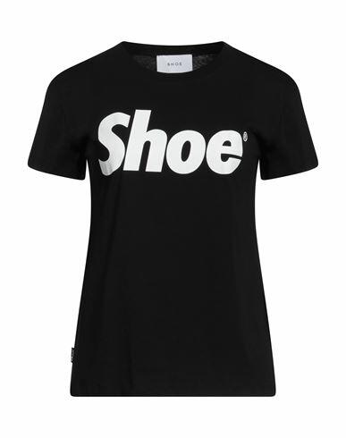 Shoe Woman T-shirt Black Cotton Cover