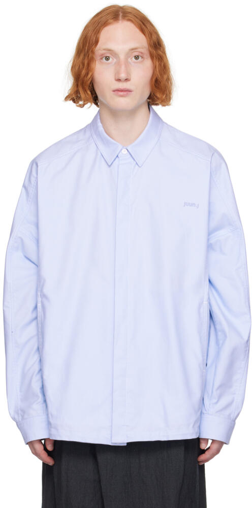 Juun.J Blue Coach Shirt Cover