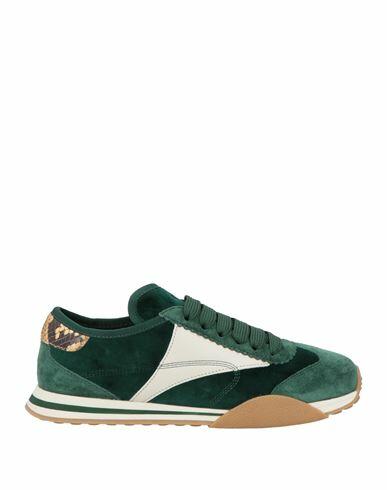 Bally Woman Sneakers Green Leather Cover