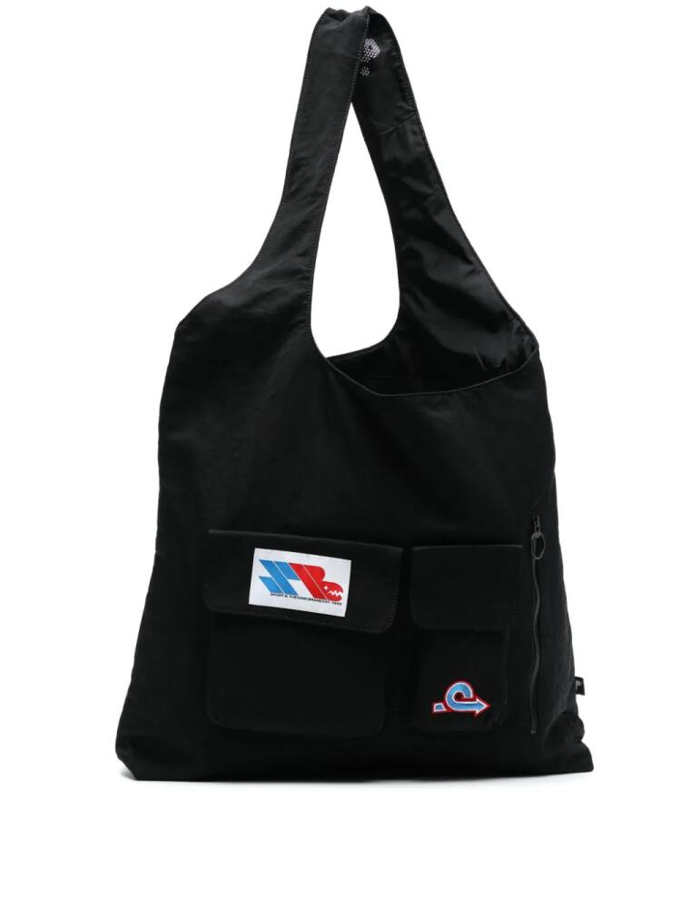 SPORT b. by agnès b. logo-patch tote bag - Black Cover