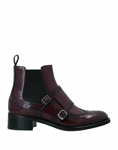 Church's Woman Ankle boots Burgundy Soft Leather Cover