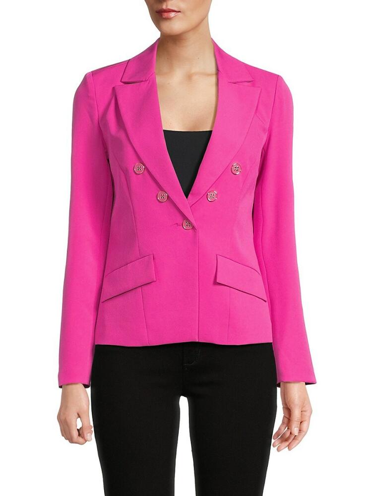 NANETTE nanette lepore Women's Notch Lapel Blazer - Precious Pink Cover