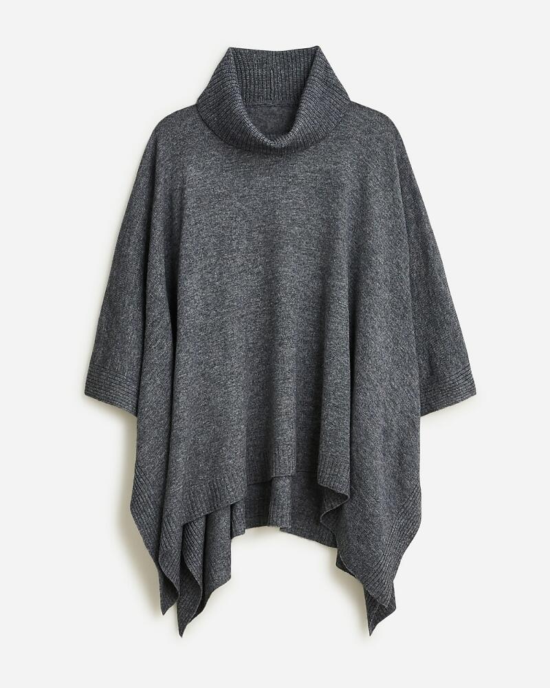 J.Crew Wool-cashmere blend turtleneck poncho Cover