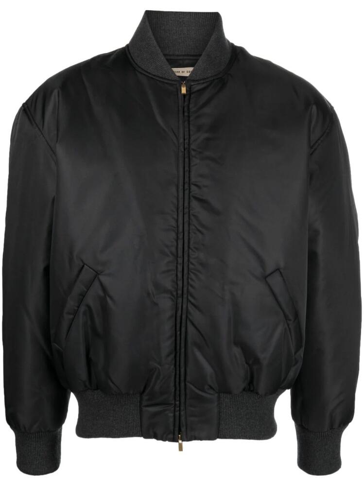 Fear Of God zip-up wool-blend bomber jacket - Black Cover