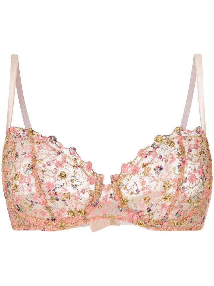 Gilda & Pearl Fleuriste lace bra - Pink Cover