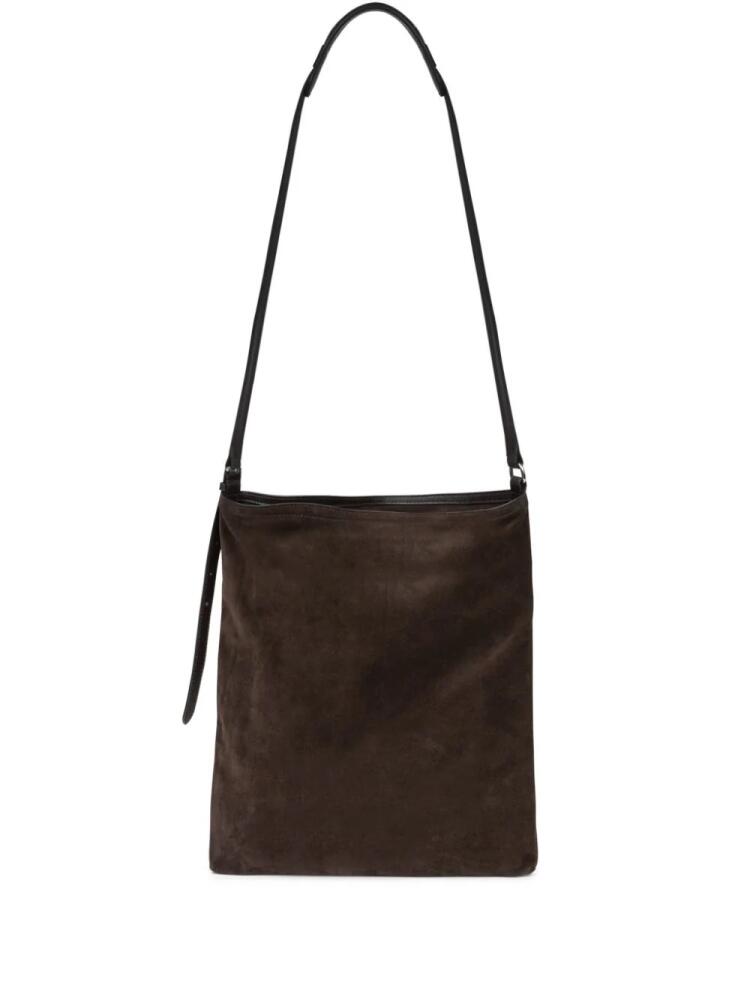 DRIES VAN NOTEN suede tote bag - Brown Cover