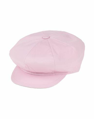 Borsalino Woman Hat Pink Size 7 ¼ Cotton, Polyurethane, Elastane Cover