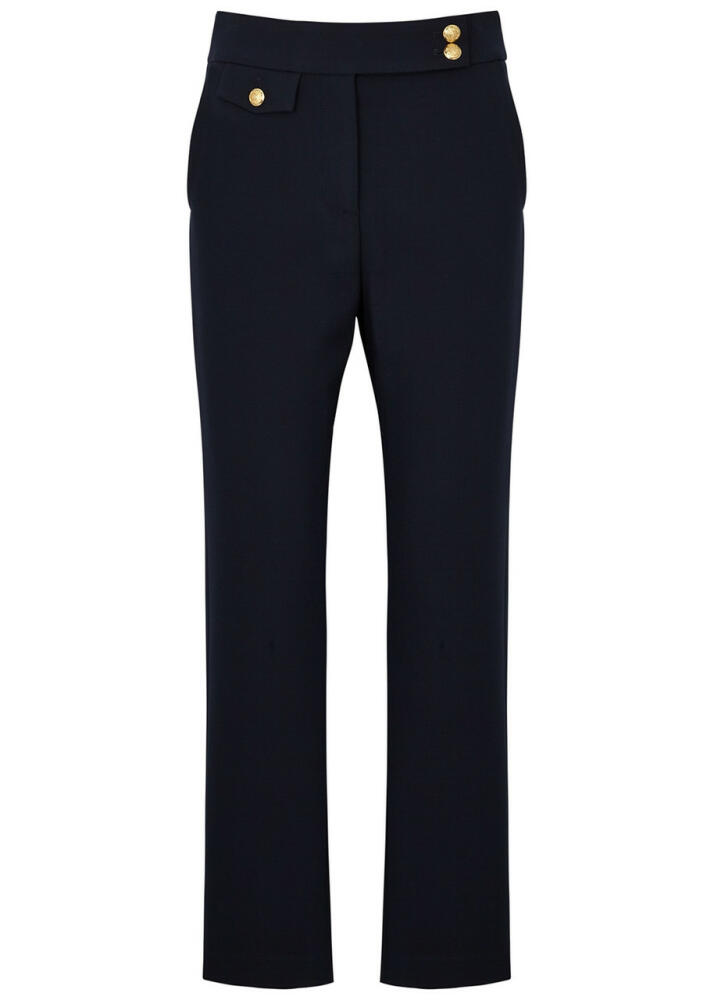 Veronica Beard Renzo Straight-leg Trousers - Navy Cover