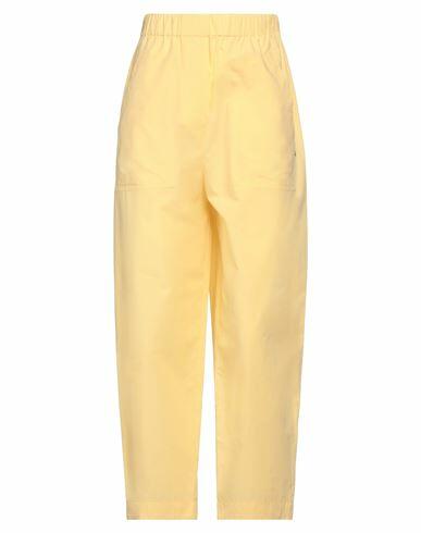 Ottod'ame Woman Pants Yellow Cotton Cover