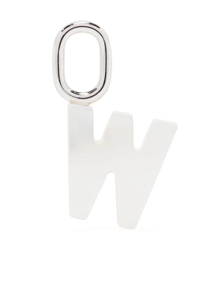 Maria Black Lucid Letter W charm - White Cover