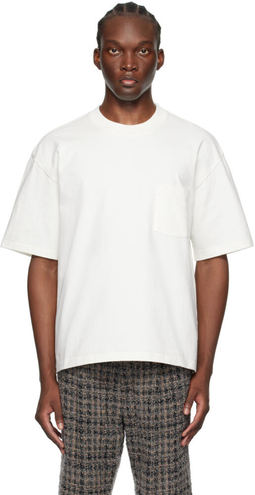 AURALEE White Heavyweight T-Shirt Cover