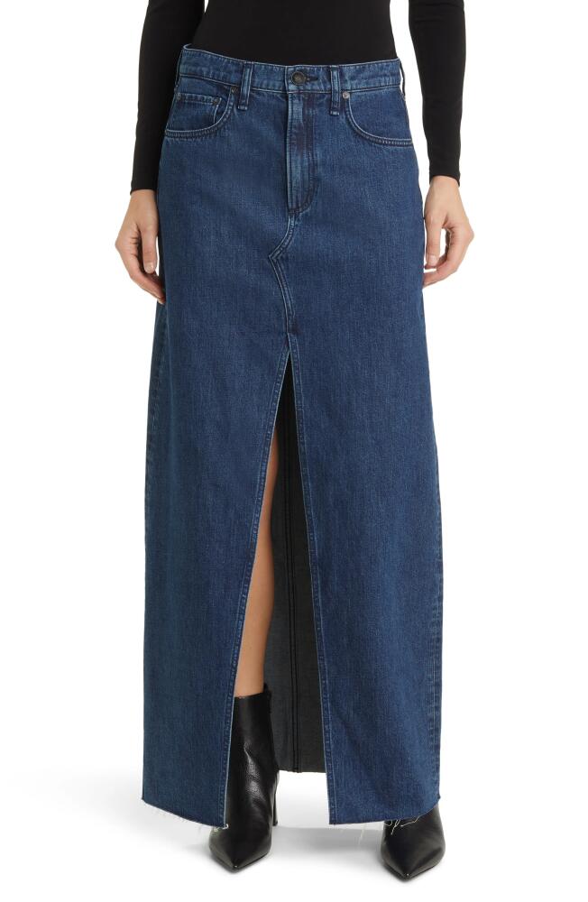 rag & bone Avery Denim Maxi Skirt in Ari Cover