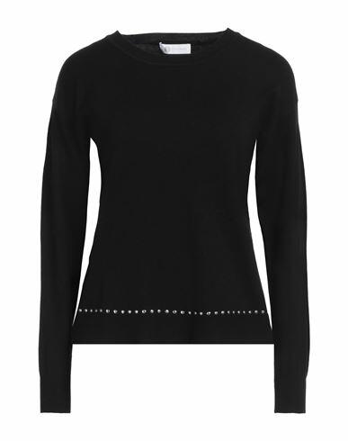 Diana Gallesi Woman Sweater Black Viscose, Polyamide Cover