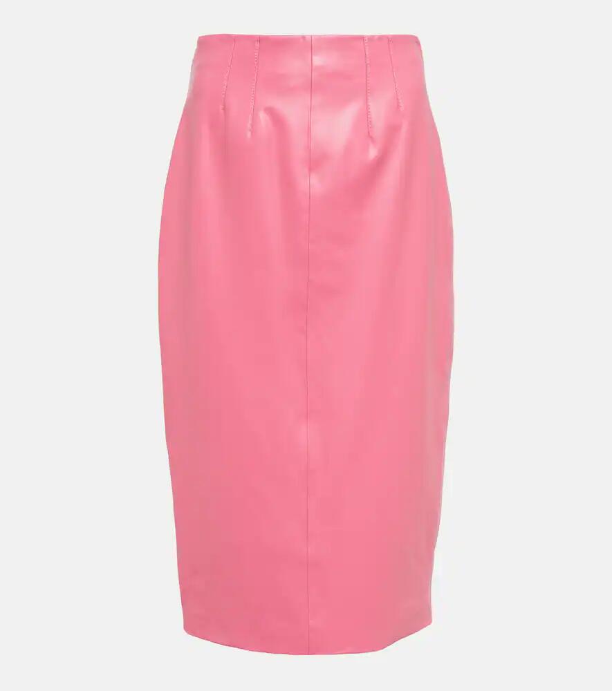 Veronica Beard Faux leather midi skirt Cover