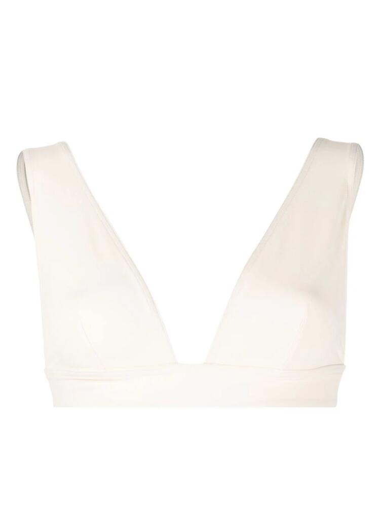 ERES Chrome triangle bikini top - White Cover