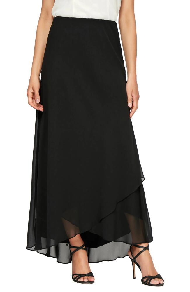 Alex Evenings Tulip Hem Maxi Skirt in Black Cover