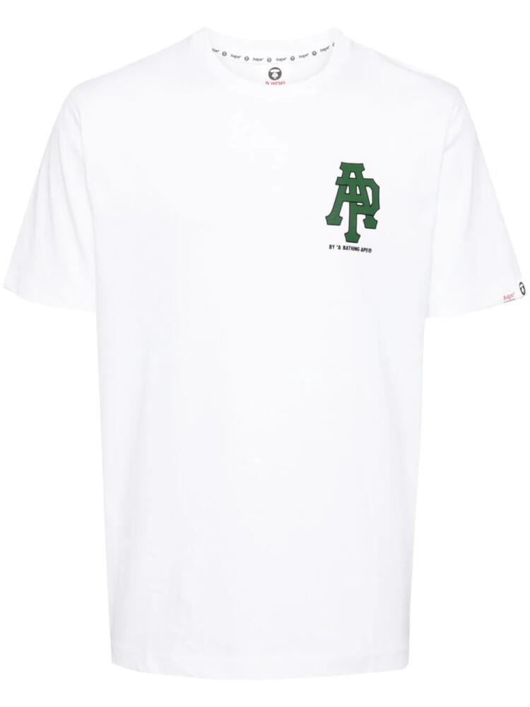 AAPE BY *A BATHING APE® graphic-print cotton T-shirt - White Cover