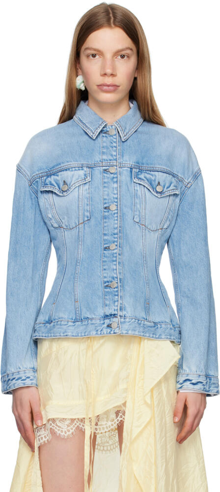 Acne Studios Blue Hourglass Denim Jacket Cover