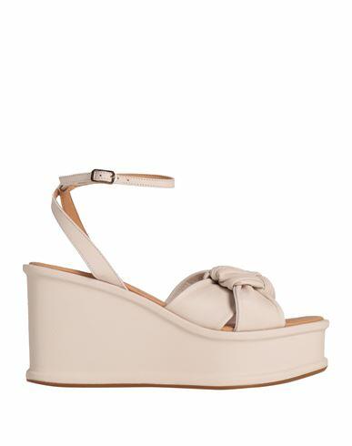 Elvio Zanon Woman Sandals Cream Leather Cover