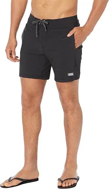 SAXX UNDERWEAR Betawave 2-in-1 17 Boardie with Hydro Liner (Black 1) Men's Swimwear Cover