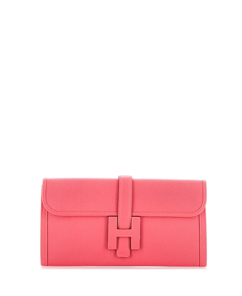 Pre-Owned Hermes 29 Jige Elan Clutch Epsom Cover