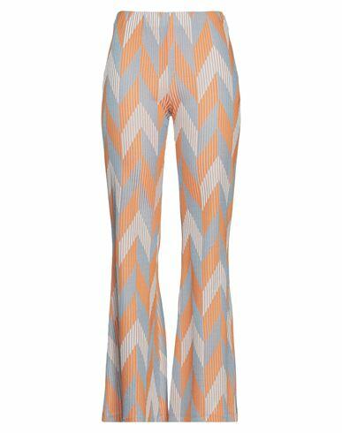 Haveone Woman Pants Orange Polyester, Viscose, Elastane Cover