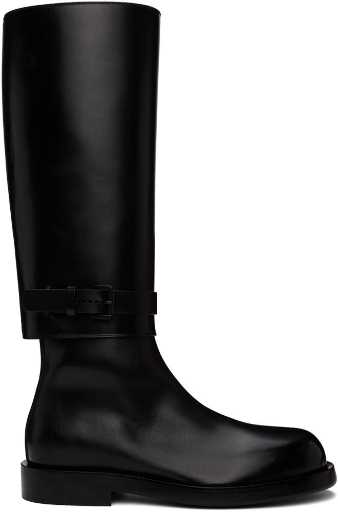 Ann Demeulemeester Black Ted Riding Boots Cover