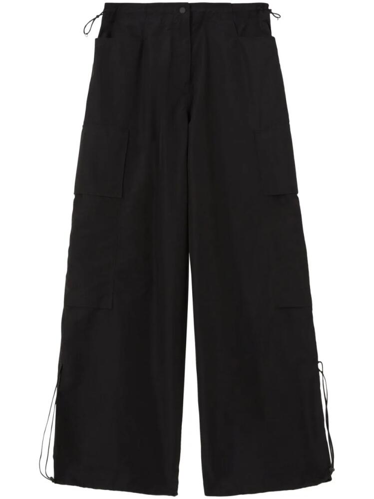 Palm Angels high-rise parachute trousers - Black Cover