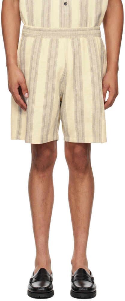 Carhartt Work In Progress Beige Dodson Stripe Shorts Cover