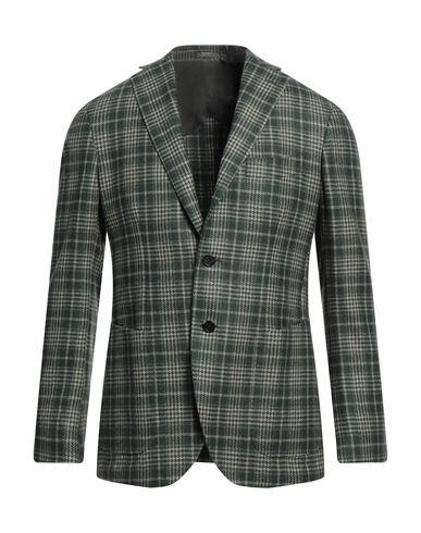 Giampaolo Man Blazer Military green Cashmere Cover