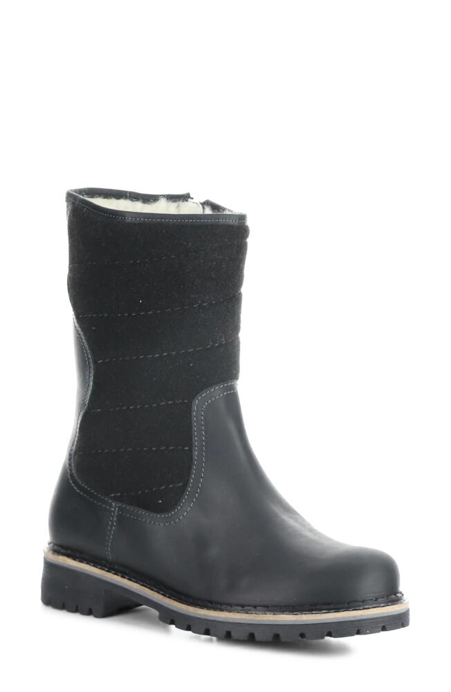 Bos. & Co. Harlyn Waterproof Boot in Black Saddle/Tweed Cover