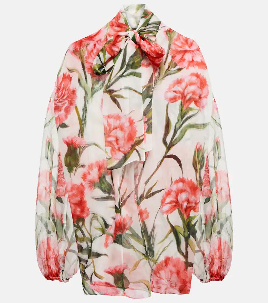 Dolce & Gabbana Floral silk blouse Cover