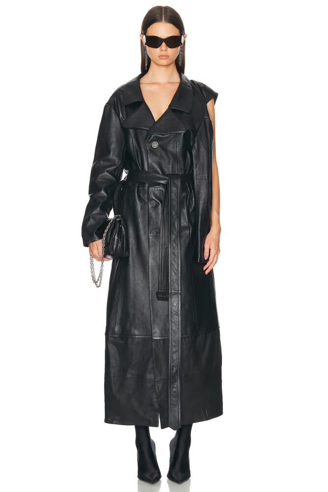 Balenciaga Flatground Trench Coat in Black Cover