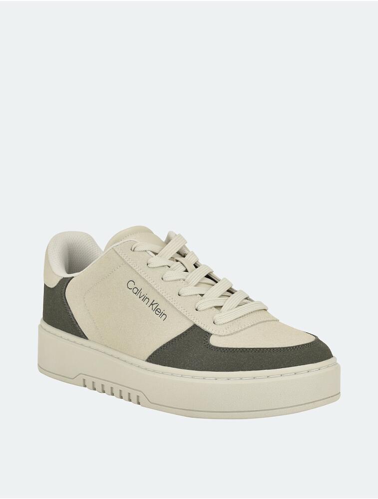 Calvin Klein Men's Men's Kiko Colorblock Sneaker - White Cover