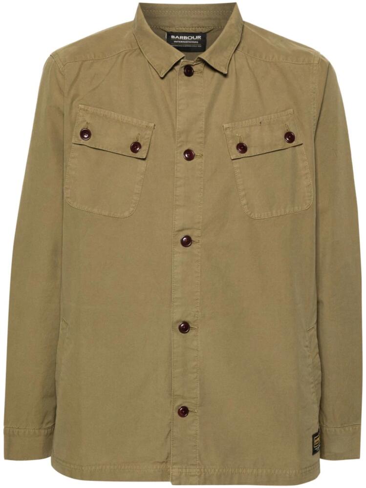 Barbour Harris cotton shirt jacket - Green Cover