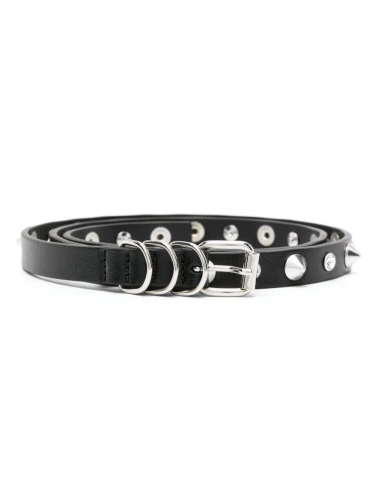 Alessandra Rich spike-embellished leather belt - Black Cover