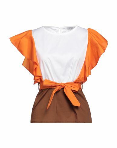 Berna Woman Top Orange Cotton, Elastane Cover