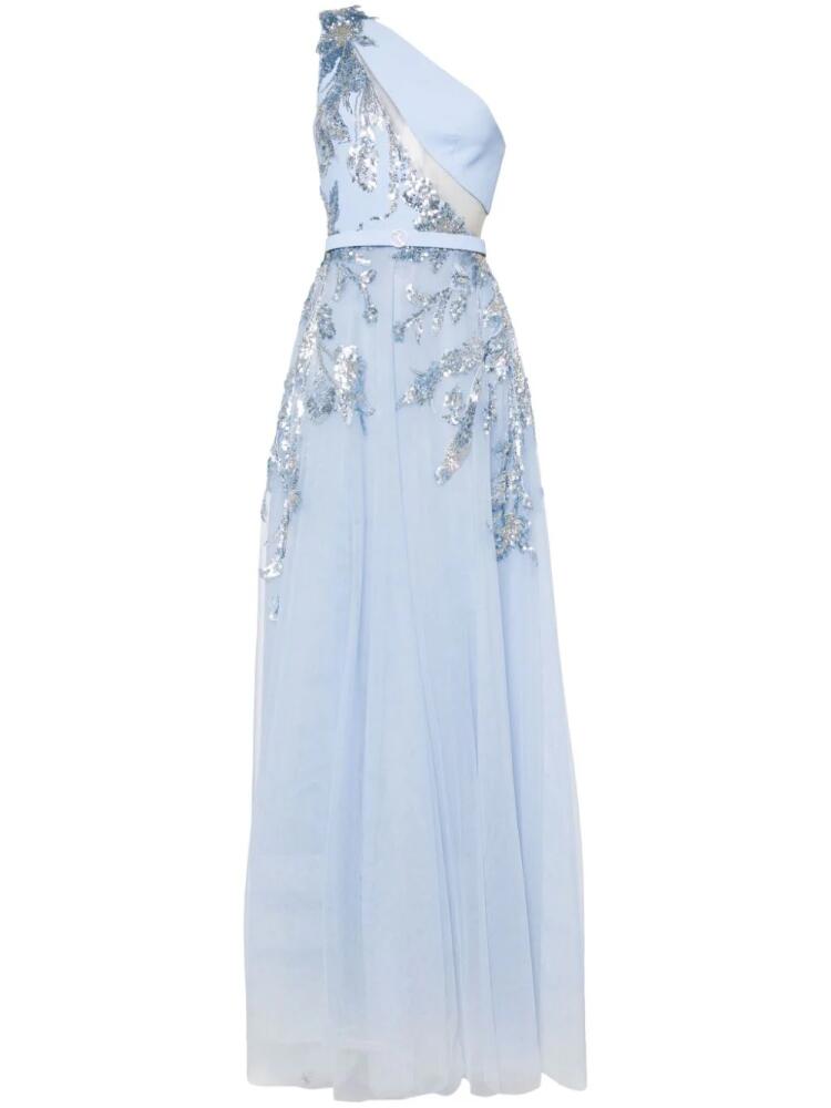 Saiid Kobeisy one-shoulder beaded gown - Blue Cover