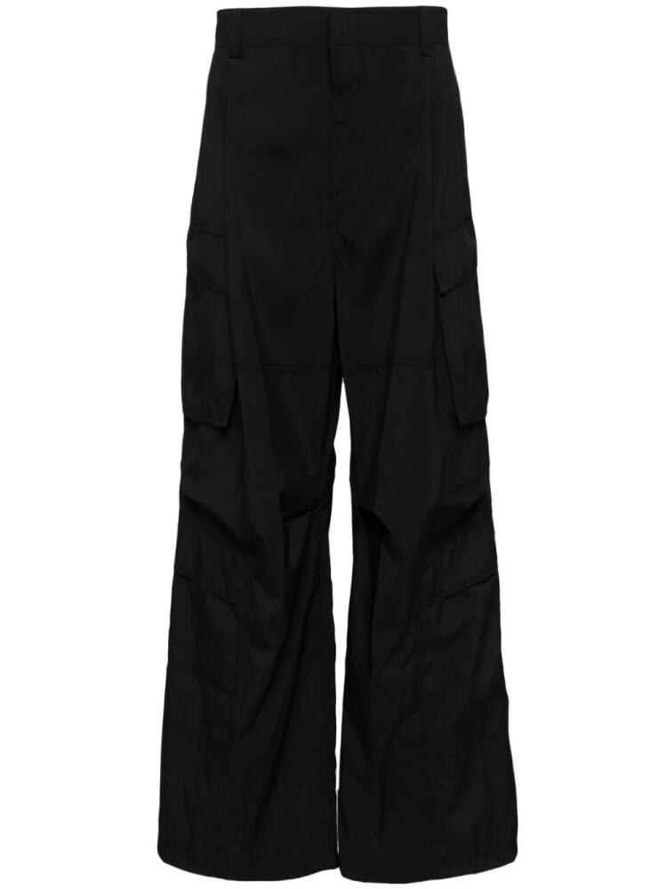 Juun.J Poly Puckering String trousers - Black Cover