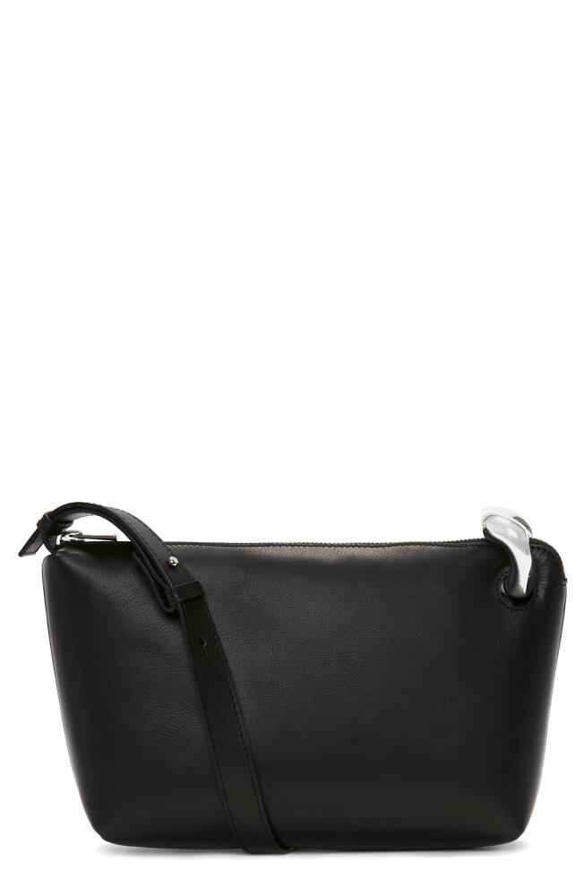 JW Anderson The JWA Corner Leather Crossbody Bag in Black Cover